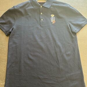 Ralph Lauren Purple Label Dark Polo with Bear Design